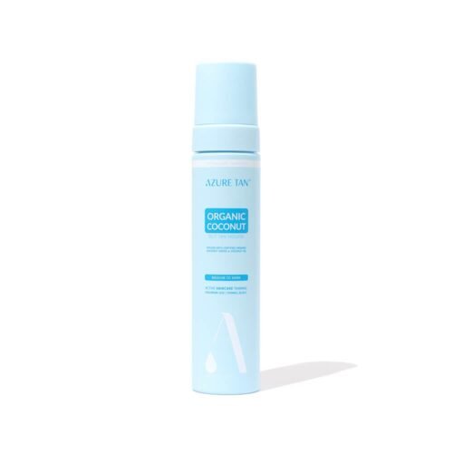 Azure Tan Greito poveikio drėkinančios savaiminio įdegio putos "Organic Coconut – Medium To Dark", 200ml